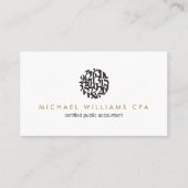 Moderner Rechnungsführer, Rechnungslegung II Visitenkarte (Vorderseite)