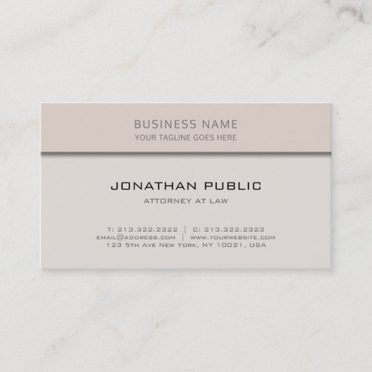 Moderner Rechtsanwalt bei Anwaltskanzlei Elegant S Visitenkarte (Vorderseite)