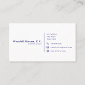 Moderner Rechtsanwalt | Einfach Visitenkarte (Vorderseite)