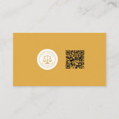 Moderner Rechtsanwalt | Einfach Visitenkarte (Rückseite)