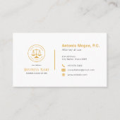 Moderner Rechtsanwalt | Einfach Visitenkarte (Vorderseite)