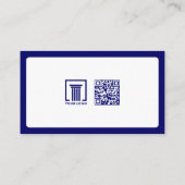 Moderner Rechtsanwalt | Einfach Visitenkarte (Rückseite)