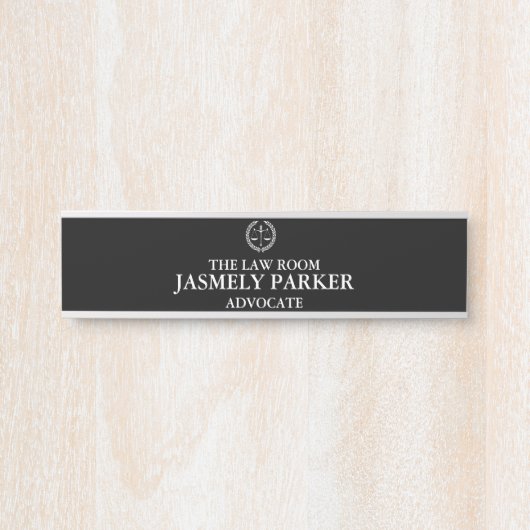 Moderner Rechtsanwaltsrat Türschild (Vorderseite )