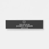 Moderner Rechtsanwaltsrat Türschild (Vorderseite )