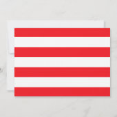 Moderner Red Brush Script Foto Abschluss Ankündigung (Rückseite)