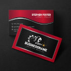 Moderner Red Metallic Schweißfabrikator Contractor