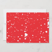 Moderner Red Paint Spritzer Foto Abschluss Ankündigung (Rückseite)