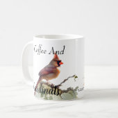 Moderner Reds Kaffee und Kardinal Kaffeetasse (Vorderseite Links)