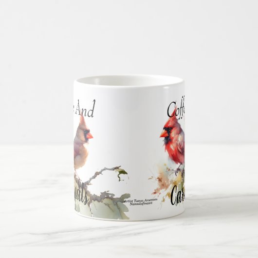 Moderner Reds Kaffee und Kardinal Kaffeetasse (Mittel)