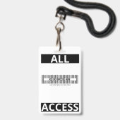 Moderner Referent für Drucksicherheit - Kundennumm Ausweis (Rückseite mit Schlüsselband)