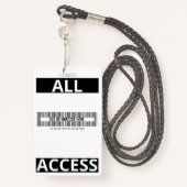 Moderner Referent für Drucksicherheit - Kundennumm Ausweis (Rückseite mit Schlüsselband)