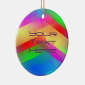 Moderner Regenbogen abstrakt Keramikornament (Rechts)