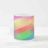 Moderner Regenbogen abstrakt Mattglastasse (Vorderseite Links)