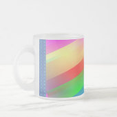 Moderner Regenbogen abstrakt Mattglastasse (Links)