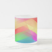Moderner Regenbogen abstrakt Mattglastasse (Mittel)