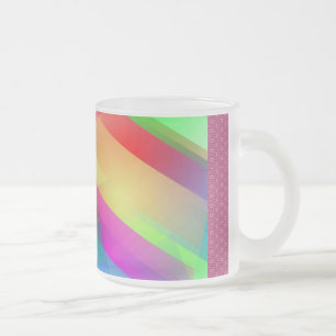 Moderner Regenbogen abstrakt Mattglastasse