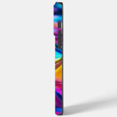 Moderner Regenbogen Case-Mate iPhone Hülle (Rückseite / Links)