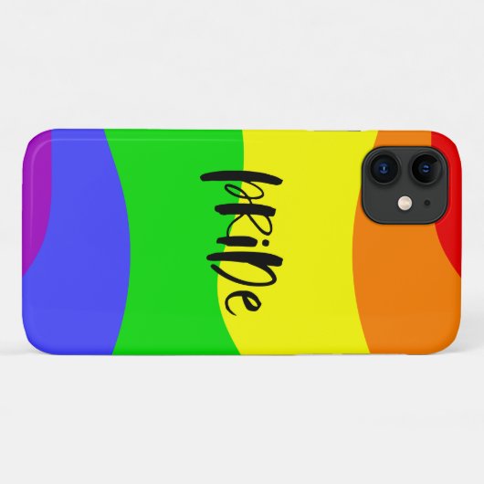 Moderner Regenbogen Case-Mate iPhone Hülle (Rückseite (Horizontal))