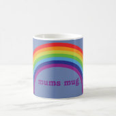 moderner Regenbogen der Mama-Tasse Kaffeetasse (Mittel)