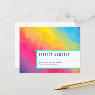 Moderner Regenbogen des Stolzes Postkarte