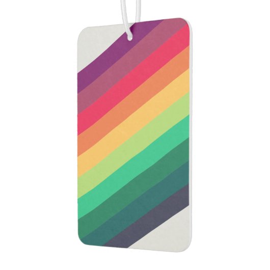 Moderner Regenbogen | Farbiger LGBT-Gay Pride Autolufterfrischer (Links)
