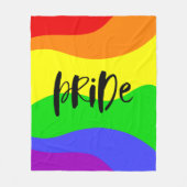 Moderner Regenbogen Fleecedecke (Vorderseite)