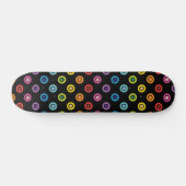 Moderner Regenbogen-Glitzer-Dot-Shimmer-Muster Skateboard (Horizontal)
