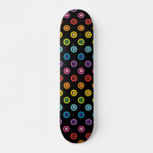Moderner Regenbogen-Glitzer-Dot-Shimmer-Muster Skateboard (Vorne)