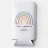 Moderner Regenbogen in Aquarellfarbe niedlich farb Selters Dosenkühler (Rückseite)