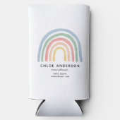 Moderner Regenbogen in Aquarellfarbe niedlich farb Selters Dosenkühler (Vorderseite)