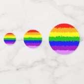 Moderner Regenbogen Konfetti (Vorderseiten)