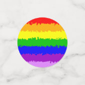 Moderner Regenbogen Konfetti (Klein Vorderseite)