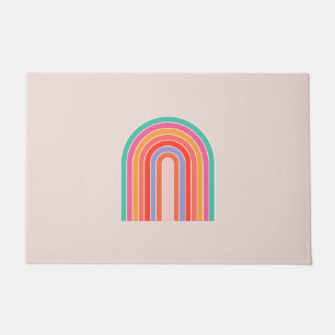 Moderner Regenbogen Mitte des Jahrhunderts Fußmatte