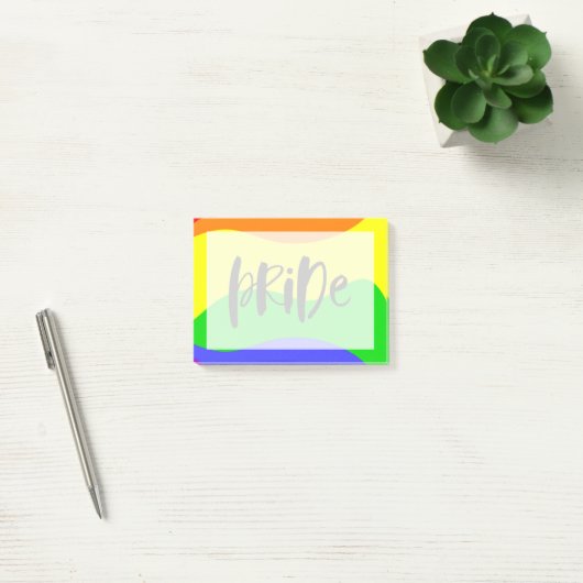 Moderner Regenbogen Post-it Klebezettel (Büro)