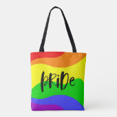 Moderner Regenbogen Tasche (Rückseite)