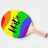 Moderner Regenbogen Tischtennis Schläger (Seitenansicht)