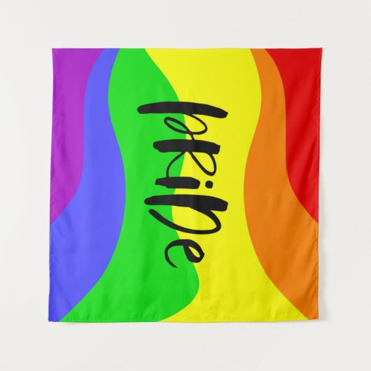 Moderner Regenbogen Wandteppich (Vorderseite (Horizontal))