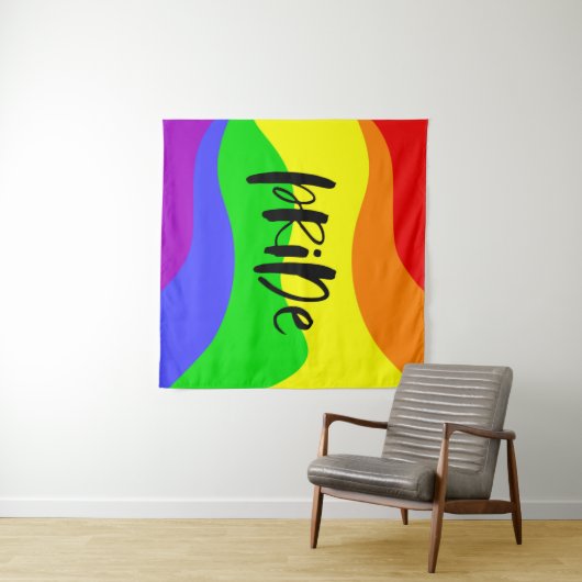 Moderner Regenbogen Wandteppich (Beispiel (Horizontal))