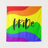 Moderner Regenbogen Wandteppich (Vorderseite)