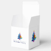 Moderner Regenbogen Weihnachtsbaum Custom Klein Geschenkschachtel (Geöffnet)