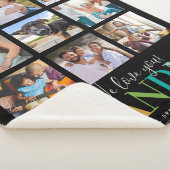 Moderner Regenbogen Wir Liebe Sie Oma FotoCollage Sherpadecke (3/4)