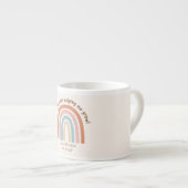Moderner Regenbogenlehrer Danke Espressotasse (Vorderseite Rechts)
