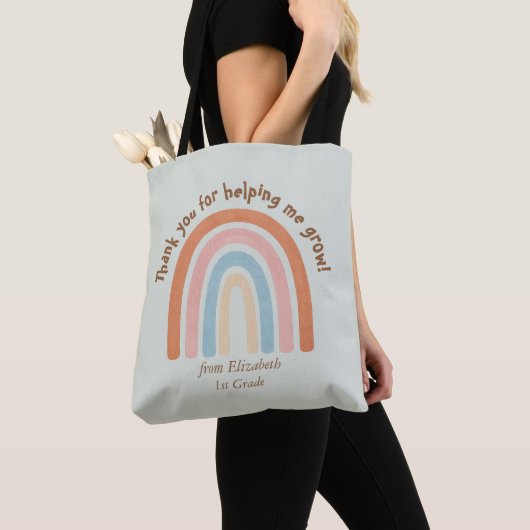 Moderner Regenbogenlehrer Danke - Tasche (Von Nahem)