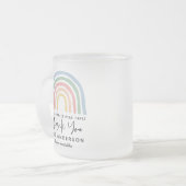 Moderner Regenbogenlehrer danken Ihnen geschenk m Mattglastasse (Vorderseite Links)