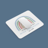 Moderner Regenbogenlehrer dankt Ihnen für Ihr Gesc Mousepad