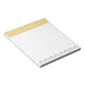 Moderner Regenbogenlehrer dankt Ihnen für Ihr Gesc Notizblock (angewinkelt)