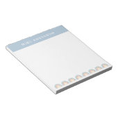 Moderner Regenbogenlehrer dankt Ihnen für Ihr Gesc Notizblock (angewinkelt)