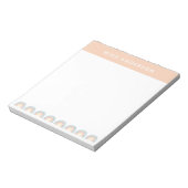 Moderner Regenbogenlehrer dankt Ihnen für Ihr Gesc Notizblock (Rotiert)