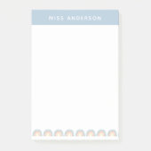 Moderner Regenbogenlehrer dankt Ihnen für Ihr Gesc Post-it Klebezettel (Vorderseite)