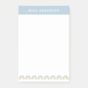 Moderner Regenbogenlehrer dankt Ihnen für Ihr Gesc Post-it Klebezettel